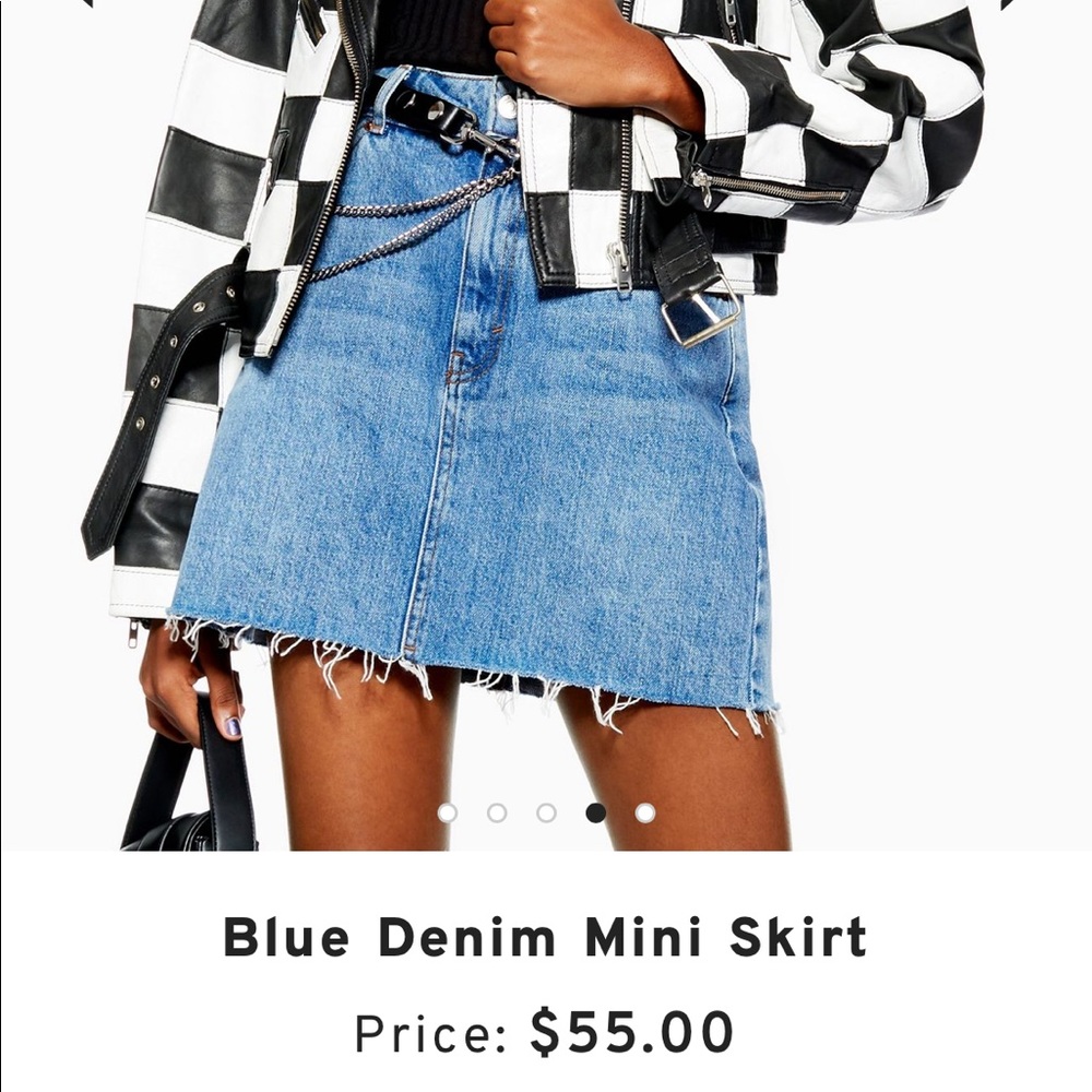 Topshop MOTO Denim Skirt